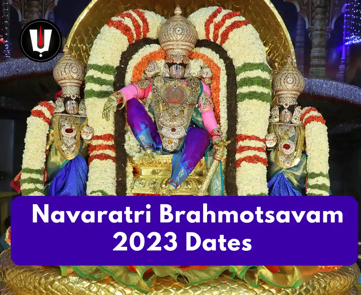 Navaratri Brahmotsavam 2023 Dates