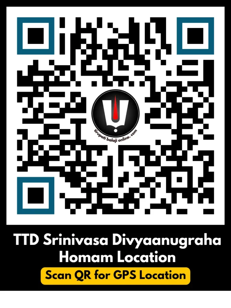 TTD Srinivasa Divyaanugraha Homam Location